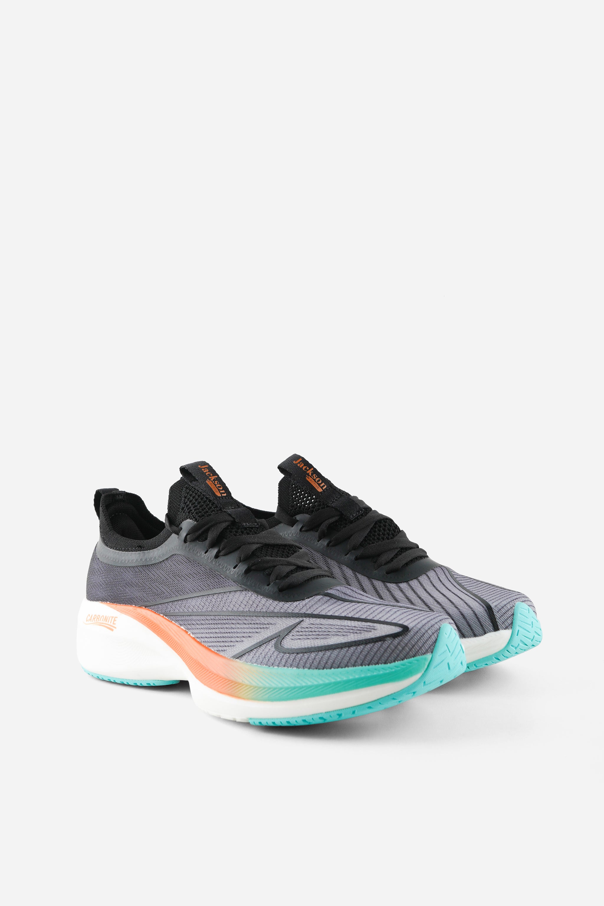 Jackson Active Sepatu Lari Cloud FWD Black + Carbon Plate